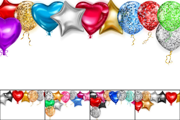 Download Illustrations with Helium Balloons - Helium balloons Collection