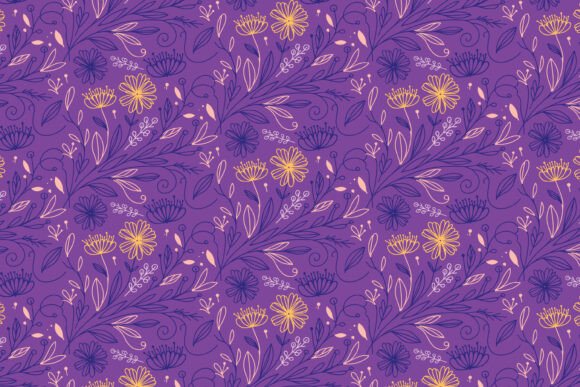 Download Hand Drawn One Line Flower Pattern - Premium Resources