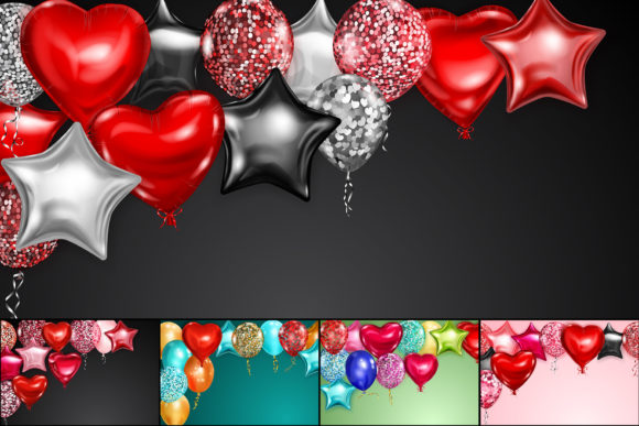 Download Illustrations with Helium Balloons - Helium balloons Collection