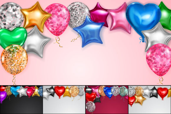 Download Illustrations with Helium Balloons - Helium balloons Collection