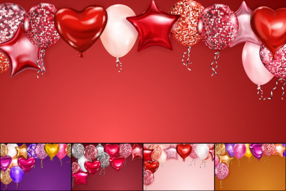 Download Illustrations with Helium Balloons - Helium balloons Collection