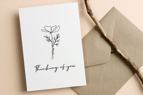Download Thinking of You Printable Floral Card - Printable floral Collection
