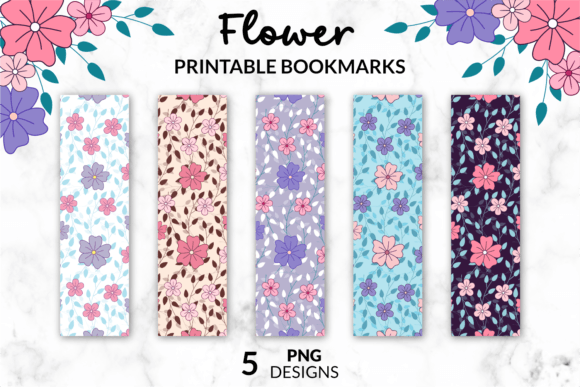 Download Flower Bookmark Printable Floral Bundle - Premium Resources