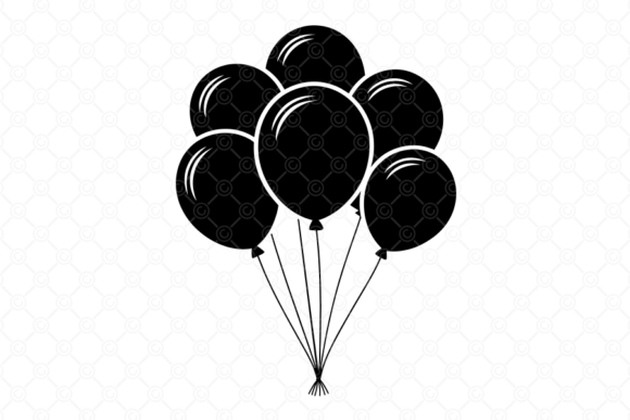 Download Balloon SVG, Helium Balloons SVG, 004 - Helium balloons Collection