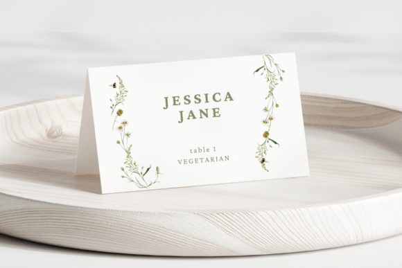 Download Printable Floral Wedding Place Cards - Printable floral Collection