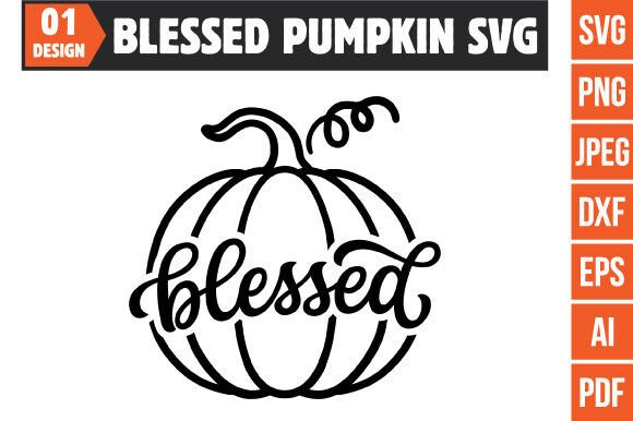 Download Blessed Pumpkin Svg, Pumpkin Tshirt Svg - Tshirt svg Collection