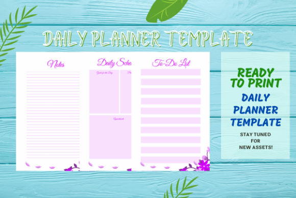 Download Purple Printable Floral Planner Template - Premium Resources