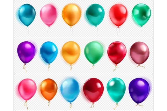 Download Set of Helium Balloons - Helium balloons Collection