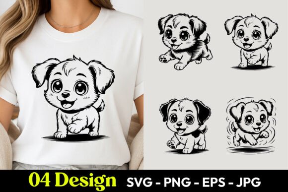 Download Cute Puppy Dog TShirt SVG PNG - Tshirt svg Collection