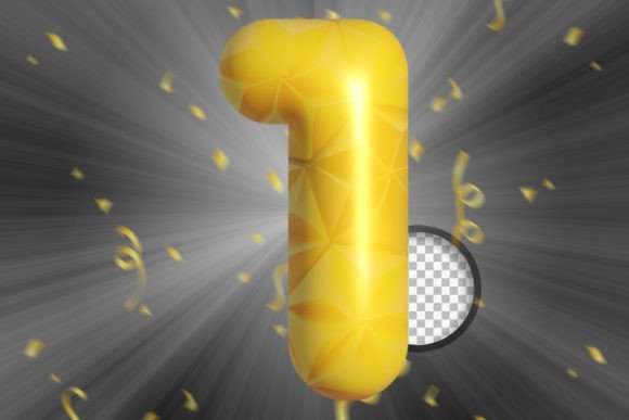 Download Numbers 3d Gold Helium Balloons. - Helium balloons Collection